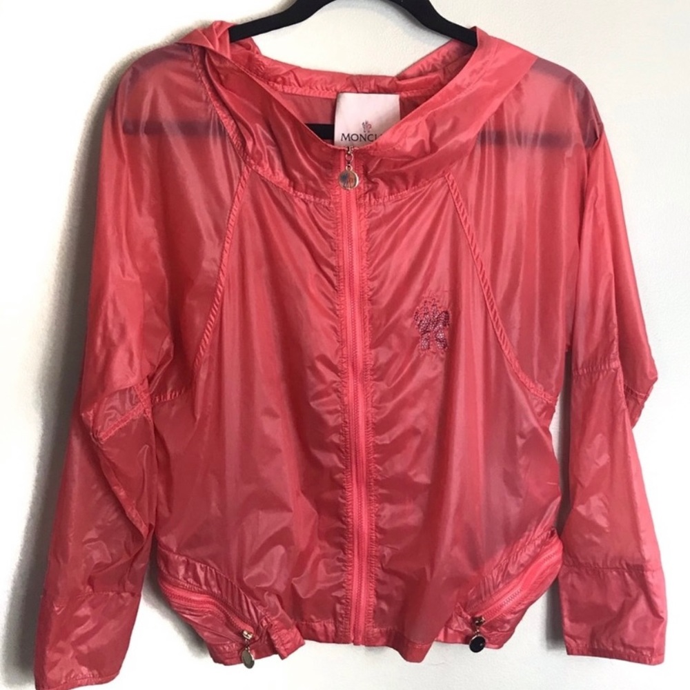 Girl's Moncler-Hooded Nylon Jacket